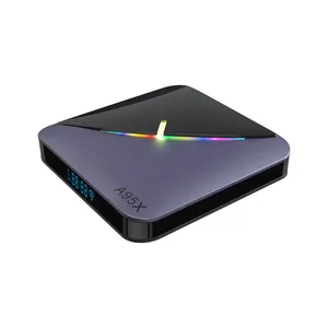 new Amlogic A95X F3 Air S905X3 RGB Light 2019 Smart TV Box 4GB RAM 64GB ROM Android 9.0 Set top Box
