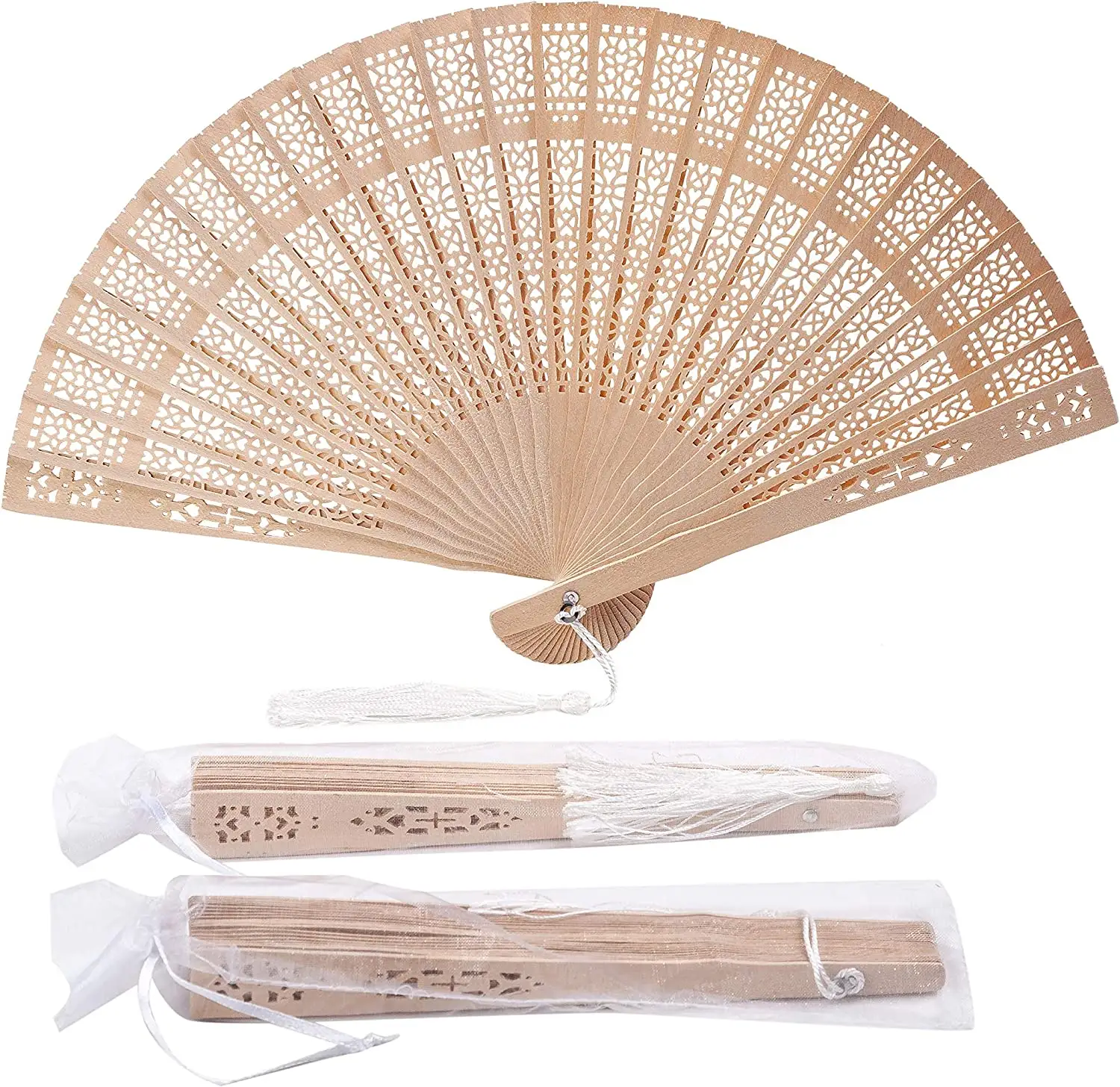 Op Maat Gemaakte Print Graveren Bamboe Handheld Fans Vintage Verjaardagscadeau Opvouwbare Houten Handventilator Voor Bruiloftsfeest Decoratie