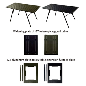 Ensemble de table pliante en aluminium léger, réglable en hauteur, durable, moderne <span class=keywords><strong>et</strong></span> portable pour l'extérieur, de la marque Liveer OEM. - Product Image 5