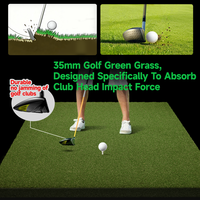 Tapis de Pratique de Golf Professionnel Grearth – Tapis de Frappe Commercial en Gazon Synthétique PA pour Toutes Positions