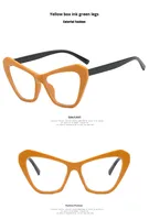 2026 Neue Y2K Ästhetik Katzenaugen-Brille, Dreieckiger Vollrand PC-Rahmen Anti-Blaulicht Damen-Sonnenbrille, Individuelles Logo OEM Formenbau