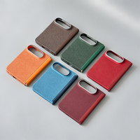 Étui pliable JOYPORODO V-K01 avec cadre avant creux, charnière ouverte ou couverte, dos en fibre d'aramide, magnétique pour iPhone Duo