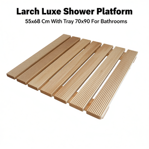 Plataforma de Ducha Larch Luxe 55x68 cm con Plato de Ducha 70x90 para Baños - Product Image 3