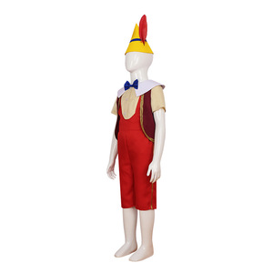 Costume de cosplay Pinocchio complet avec nez, pour Halloween, spectacle sur scène, fête costumée pour adultes et enfants - Product Image 3