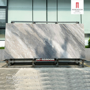 <span class=keywords><strong>Dalle</strong></span> en <span class=keywords><strong>pierre</strong></span> frittée bleue polie 1200x2700mm, carreaux de 6mm pour murs, sols, piscines, jardins, salles à manger, salons, halls - Product Image 1
