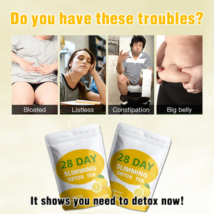 OEM Thé pour la perte de poids biologique naturel à base de plantes, saveur citron Thé détox 28 jours Thé amincissant à la feuille de séné - Product Image 6