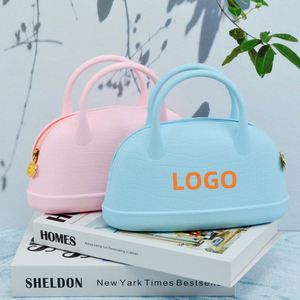 Fashion Customized Silicone Travel Makeup Brushes Pouch <b>Bag</b> With Zipper and Convenient Handle Support Custom Logo - Product Image 2