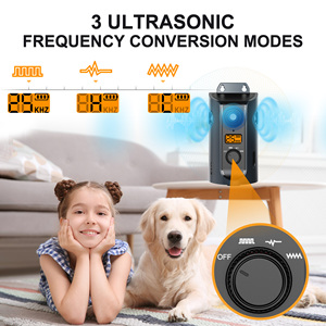 Dispositivo de Control Antiladridos Recargable con Panel Solar, 3 Modos de Conversión de Frecuencia Ultrasónica, Entrenamiento para Perros, Plástico - Product Image 2