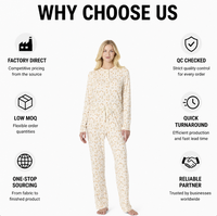 Ensemble de pyjama en coton biologique pour femmes - Vêtements de nuit respirants