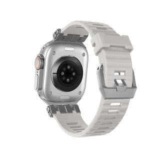 สายนาฬิกา TPU สำหรับ Apple Watch Ultra 49 มม. SE 44 มม. Series 10/11 46 มม. หัวเข็มขัดสแตนเลสแบบสปอร์ต ขายส่งจากโรงงาน - Product Image 5