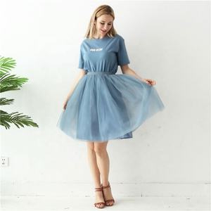 Jupe à 5 couches 65 cm, jupe en tulle plissée tendance pour femmes, taille haute, jupe tutu plissée mi-longue, <span class=keywords><strong>jupon</strong></span> en maille bouffant pour femmes, jupe lolita - Product Image 2