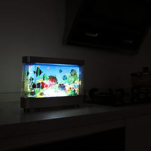 3D Discovery Kids Marine LED Lámpara giratoria Ocean Aquarium Picture Motion Lámpara móvil Night Light Tropical Fantasy - Product Image 4