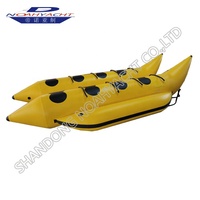 Bateau banane gonflable en PVC robuste pliable pour 10 personnes, tractable et stable