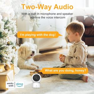 Telecamera Wi-Fi Interna Antela 3MP CMOS 1080P con Visione Notturna, Audio Bidirezionale e Archiviazione Cloud - Product Image 6