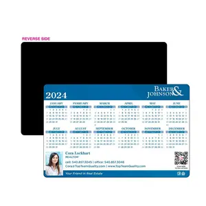 フルカラー印刷2024磁気カレンダー、プロモビジネスカレンダーマグネット2024
