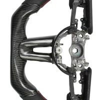 Setir Kemudi 3-Spoke DINGNUO Desain Sport Mewah Bahan Serat Karbon & Kulit untuk Mazda Seri 3 Seri 5 dan Model Fit & TT