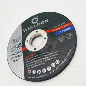 WELLDON-Discos de amoladora angular, disco de pulido de 4,5 pulgadas, 115x6x22,23mm, disco de corte de acero, rueda china de 4,5 inox