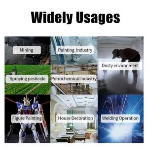 Pabrik grosir FNJ08 Self-Primed Filter Anti beracun asap wajah penuh masker Gas dengan Dispenser air - Product Image 6