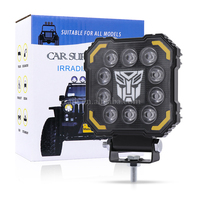 Luz auxiliar de ráfaga de luz blanca y amarilla de conducción todoterreno de 4 pulgadas para luces todoterreno, luz de trabajo Led para camión y coche