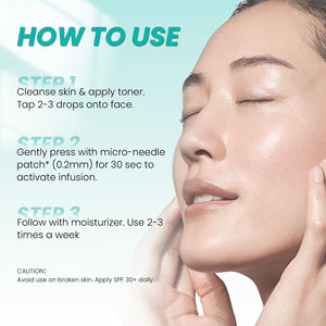 เซรั่ม Microneedle pdrn สำหรับสปาที่บ้านผลิตภัณฑ์ดูแลผิวช่วยฟื้นฟูริ้วรอย - Product Image 5