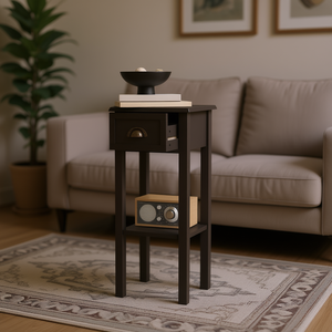 Tavolino da Salotto con Cassetto in Legno, Design Moderno e Contemporaneo, Arredamento per la Casa - Product Image 2