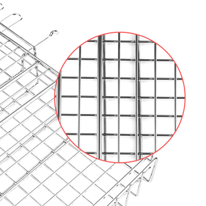 Ngoài trời thịt nướng Net BBQ nướng lưới gấp kim loại nướng dây lưới BBQ nướng giỏ phụ kiện - Product Image 5