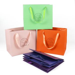 Couronne gagner paquet de paillettes Vip sacs emballage carton coloré Logo cosmétiques plaine Pastel cadeau écologique chaussures de stratification - Product Image 2