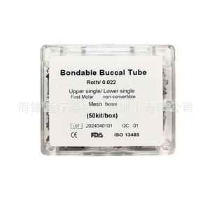 Tubo Bucal Bondable MBT 0.022 Superior e Inferior con Base de Malla para Molares, Caja de 50 Kits, Equipo Dental de Ortodoncia - Product Image 3