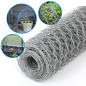 Malla de alambre hexagonal galvanizada de 23GA y 0.6mm para gallineros, apertura de 1 pulgada, rollo de 16 pulgadas x 82 pies, para cercado de jaulas de animales - Product Image 1