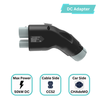 Adaptateur 250A CCS2 vers CHAdeMO Adaptateur de charge DC Fast EV Combo 2 vers CHAdeMO Adaptateur EVSE pour propriétaire de Nissan Leaf