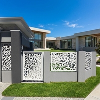 Clôture d'entrée de villa, portail de jardin, clôture en métal, matériau en aluminium découpé au laser, acier perforé, revêtement en poudre, design moderne, Australie