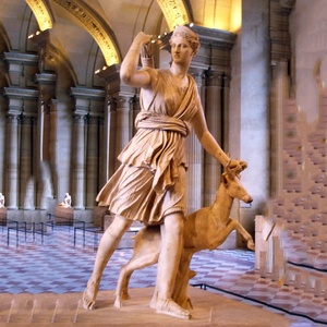 Scultura di marmo antica della decorazione della dea famosa all'aperto della decorazione della figura - Product Image 2