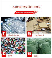 Presse à balles hydraulique verticale pour centre de recyclage, cartons, papier usagé, bouteilles PET, film plastique, canettes