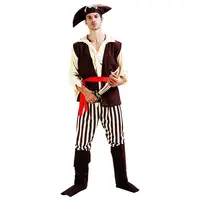 Venta al por mayor adulto Cosplay barato par disfraz de Halloween pirata