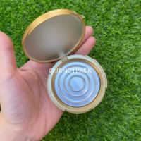 Palette de fards à paupières scintillants ronds JANCY PACK, poudre pressée scintillante, emballage compact pour anticernes, étui pour palette de surligneur avec panier