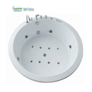 Bañera redonda <span class=keywords><strong>de</strong></span> lujo <span class=keywords><strong>para</strong></span> interiores, <span class=keywords><strong>Spa</strong></span> <span class=keywords><strong>de</strong></span> burbujas <span class=keywords><strong>de</strong></span> aire, bañeras <span class=keywords><strong>de</strong></span> masaje - Product Image 1