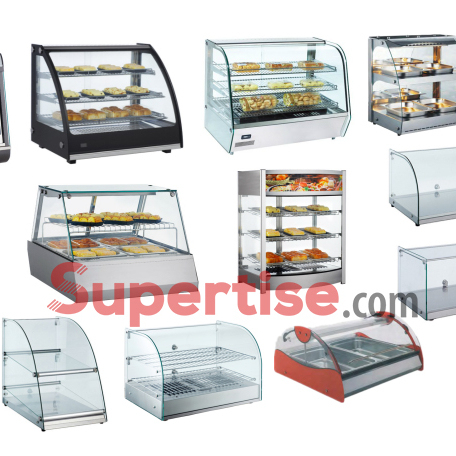 Commercial Restaurant Hot Snack Glass Fried Chicken Patty Pie Pastry Electric Food Warmer Set Display Cabinet showcase Counter