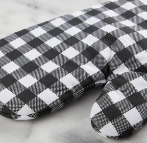 Ensemble de gants de four durables <span class=keywords><strong>KitchenAid</strong></span> KA Gingham OM en coton, 7"x13", couleur Milkshake - Product Image 4