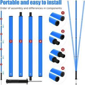 CZFIT Cross-Border Football Training Equipment with Removable <b>Tie</b>-In Pole Agility <b>Ladder</b> Winding Rod Sign Rod Suit and Rope - Product Image 4