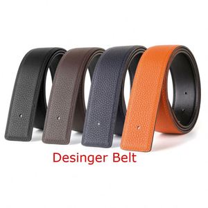 Ceintures Double G en Cuir Véritable pour Femme, Vente Chaude 2025, Rayées, Boucle en Alliage de Zinc Haute Résistance, 2-4CM, 3 Couleurs, Vente en Gros - Product Image 3