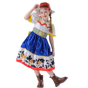 Robe Jessie de Toy Story pour enfants, tenue de fête costumée, tenue de spectacle, été 2025 - Product Image 4