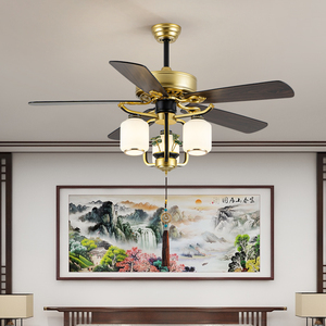 Đến Khách Sạn Sang Trọng Hộ Gia Đình Đèn Chùm 110/220V Thiết Kế Quạt Trần Với Điều Khiển Từ Xa Tốc Độ Và Đèn LED - Product Image 3