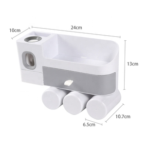 Wholesale Wall Mount <b>Toothpaste</b> Dispenser Squeezer and <b>Holder</b> Set - Product Image 2
