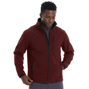 Winter Outdoor Men's Soft Shell Winter Jacket Windbreaker Hooded Fleece <b>Waterproof</b> fabric with custom color and logo - Product Image 1
