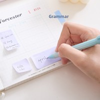 Zao Mo Square China Sticky Notes Starlight Coral Series Eyeshadow Palette Memo Pad Reusable Adhesive Student Index Tabs