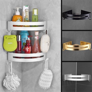 Stainless Steel Wall-Mounted Non-Folding Double Tier Waterproof Modern Bathroom Towel <b>Rack</b> - Product Image 1