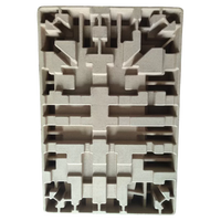Protection de l'environnement, fabrication de moules en pulpe électronique pressée à sec biodégradable, emballage personnalisé antichoc en papier