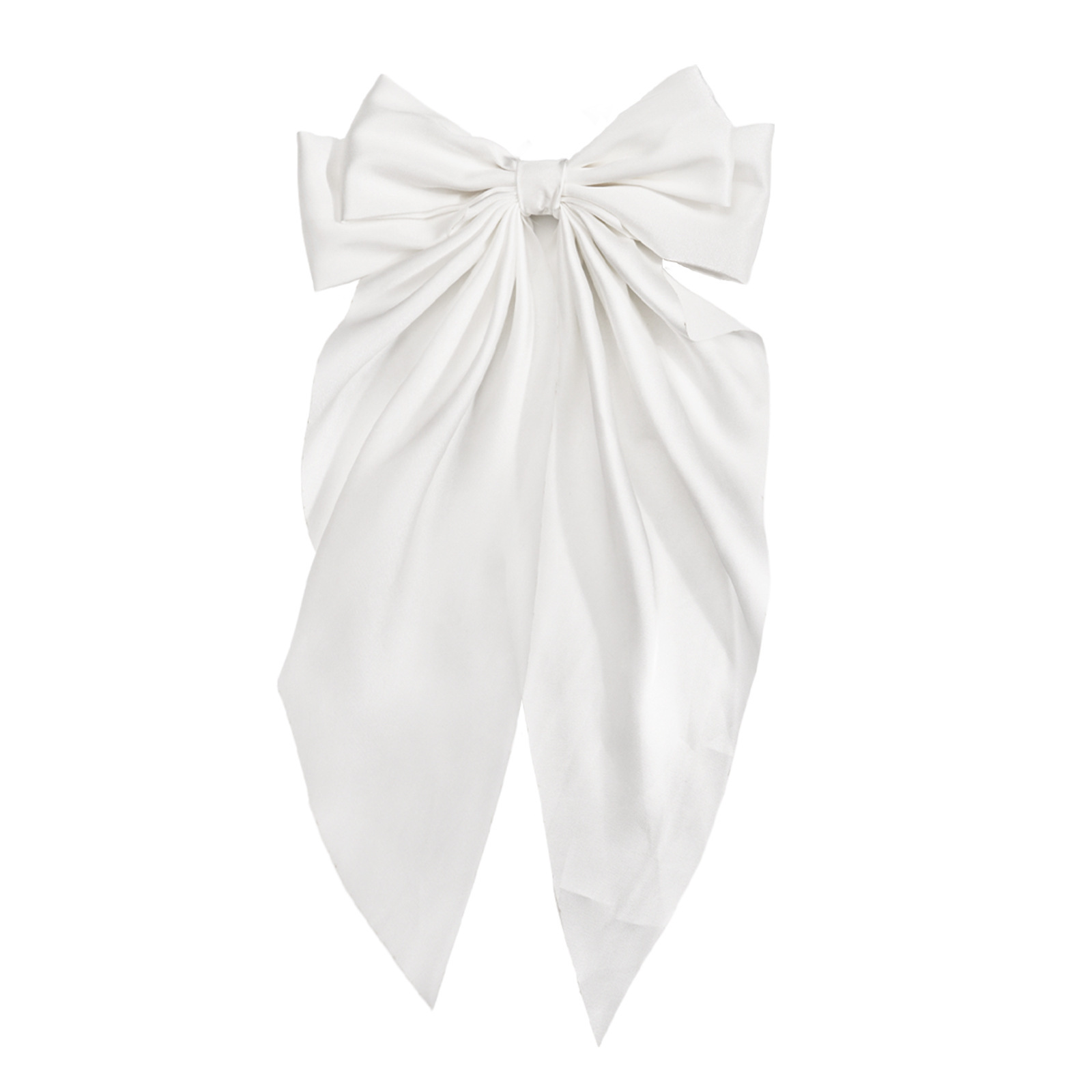 Pure white-scarf bow