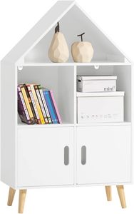 Meubles Montessori en bois pour enfants, forme de maison, étagère à livres en bois, rangement pour les chambres d'enfants, étagère de présentation, organisateur, support - Product Image 2