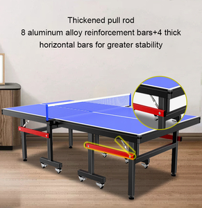 Fornitore Cinese di Articoli Sportivi, <span class=keywords><strong>Tavolo</strong></span> <span class=keywords><strong>da</strong></span> <span class=keywords><strong>Ping</strong></span> <span class=keywords><strong>Pong</strong></span> Pieghevole Moderno Blu Economico per Interni con Ruote - Product Image 3